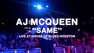AJ McQueen Performing "Same live at House of Blues