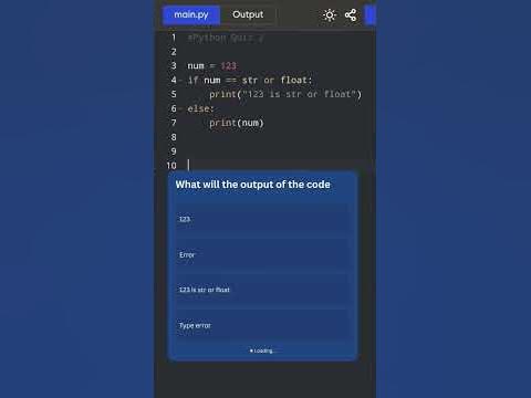 Comment your answer 👇🔥👩‍💻 #python #programming #quiz - YouTube