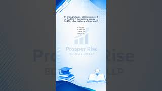 Long Futures Profit at Expiry | NISM Exam Prep 📈 #nism #nismprep #nismexam #financeshorts