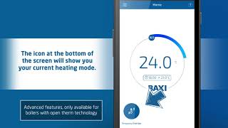 Overview of the Baxi uSense App screenshot 2