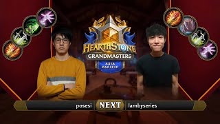 Posesi vs lambyseries | 2021 Hearthstone Grandmasters Asia-Pacific | Decider | Season 2 | Week 3