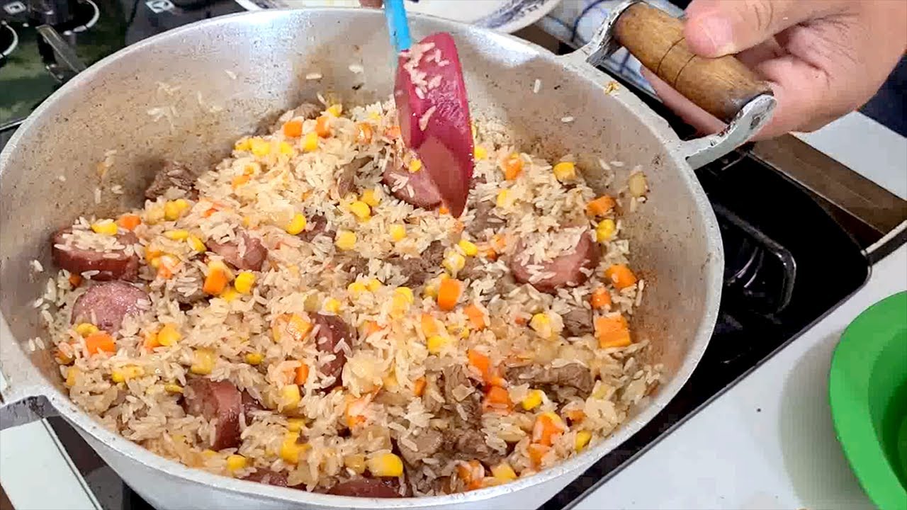 Sexta feira sem tempo para fazer almoço em 10 minutos esta pronto