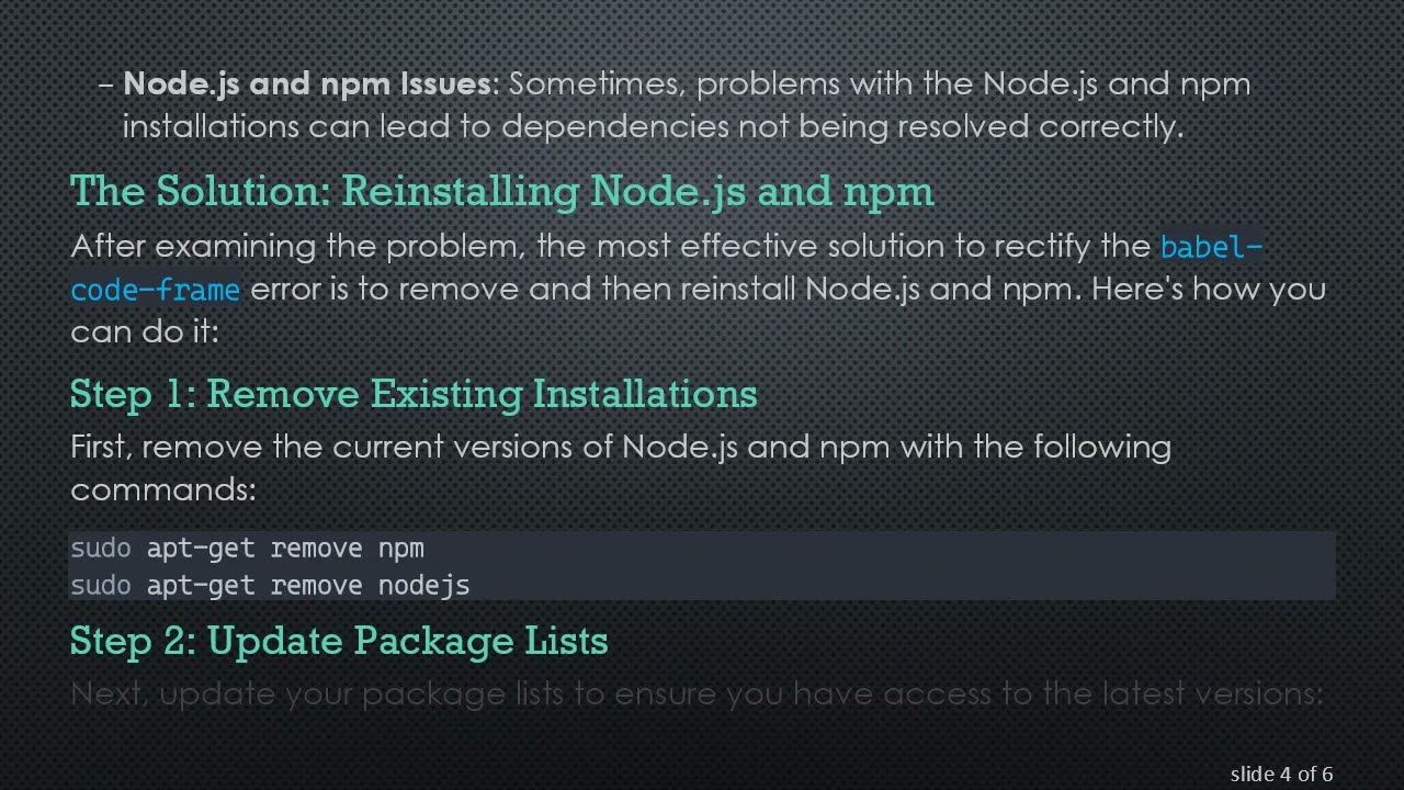 Troubleshooting babel-code-frame Errors in Your Vue CLI Project