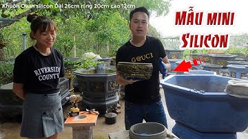 Mẫu khuôn chậu mới Ovan 26cm silicon|khuôn chậu Tiên Yên