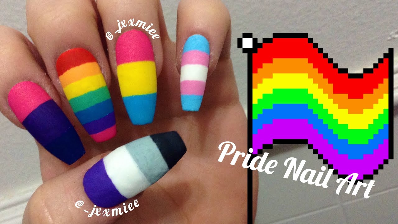LGBT + Pride Nail Art 💟🌈💅🏼 YouTube