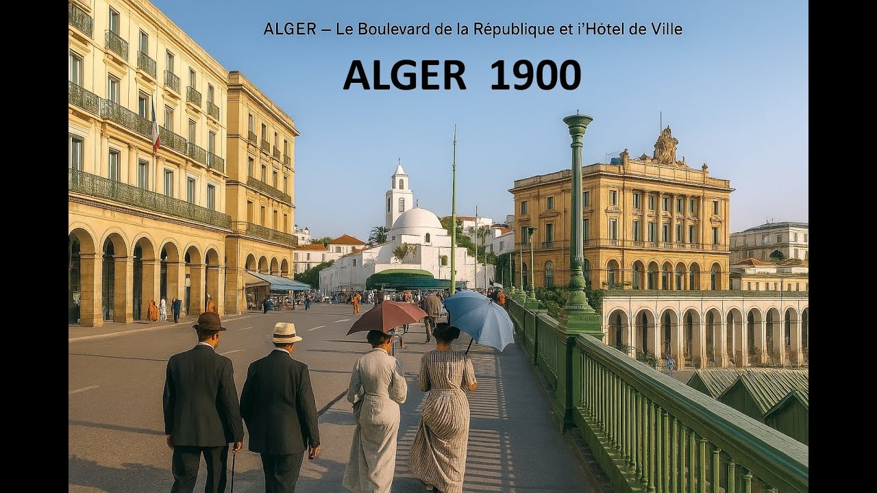 La Mémoire d’Alger Quartiers Européens Reconstitués par l’IA  ذاكرة الجزائر الأحياء الأوروبية
