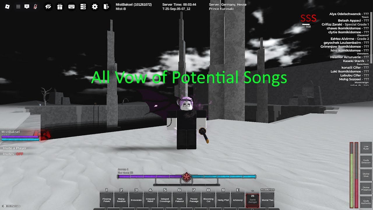 All Vow of Potential Songs | Type Soul