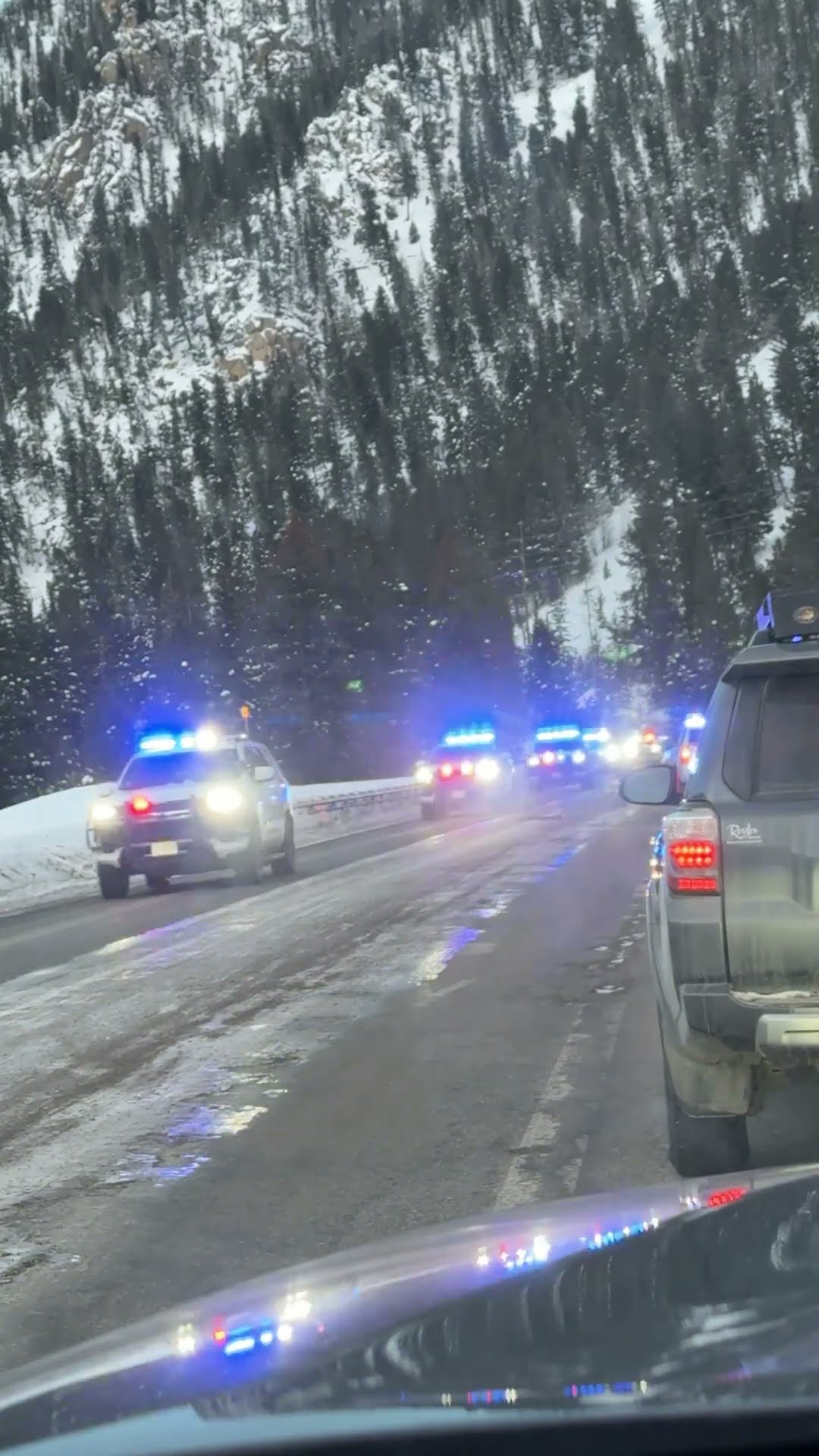 Police Deploy Spike Strip on Mountain Highway || ViralHog