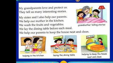 Grade - I EVS   Lesson- 5 We help one another  - Book reading video