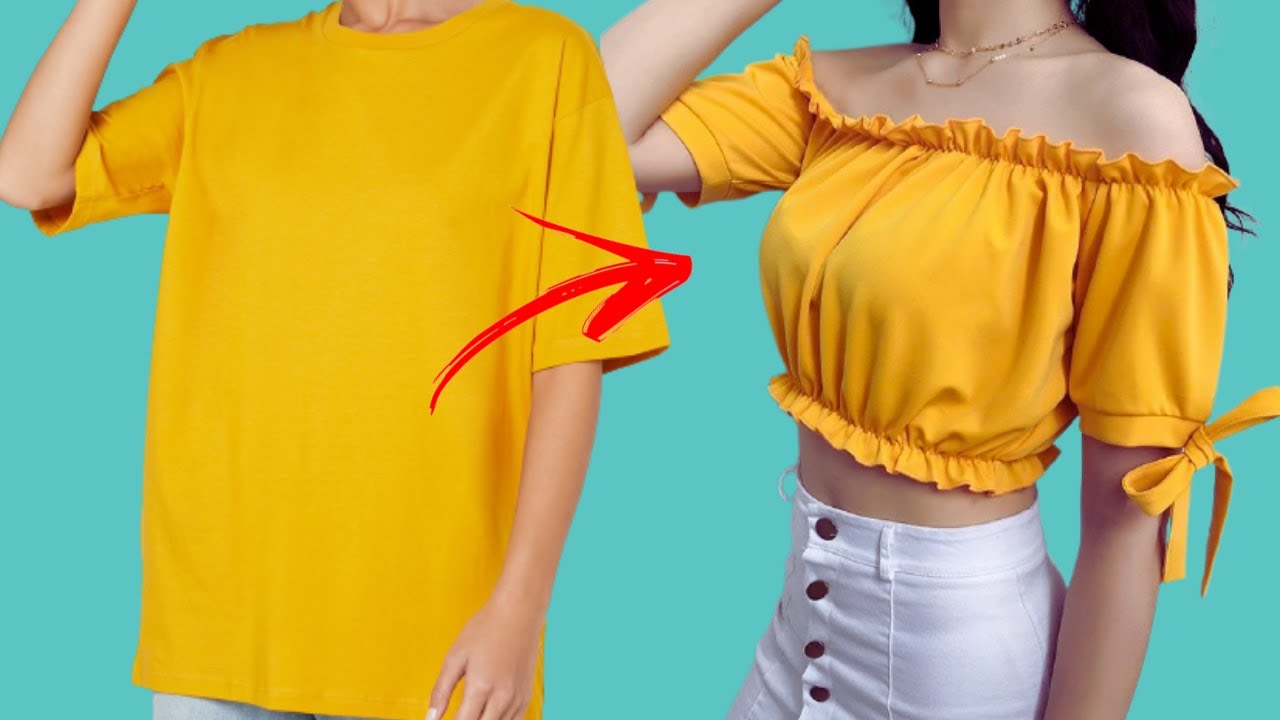 Atualize suas blusas velhas !  03 ideias de transformação de blusas I Dida oliver