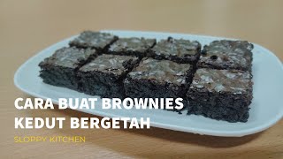 Resepi Mudah Brownies Kedut Bergetah