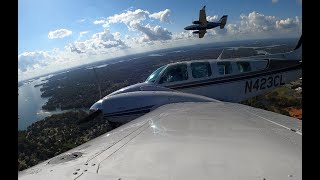 FORMATION FLIGHT with a Beechcraft Baron 58 and Cessna 414 by Tony Marks 4,917 views 3 years ago 11 minutes, 32 seconds