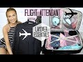 WHAT'S IN MY SUITCASE ?!? | FLIGHT ATTENDANT EDITION