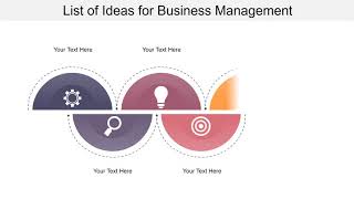 List of Ideas for Business Management PowerPoint Presentation Slides