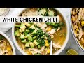 WHITE CHICKEN CHILI | the best dang chili recipe + so easy!