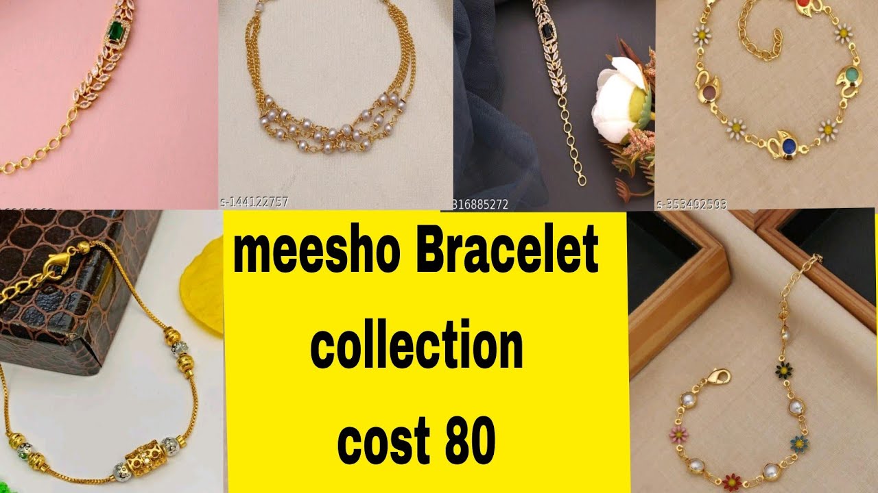 meesho Bracelet haul // Meesho Bracelet cost start 80 ruppes only