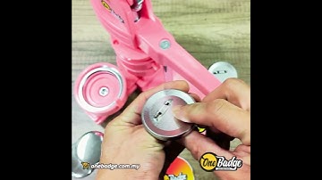How To Make a Metal Base Button Badge with Slider Badge Machine - Onebadge