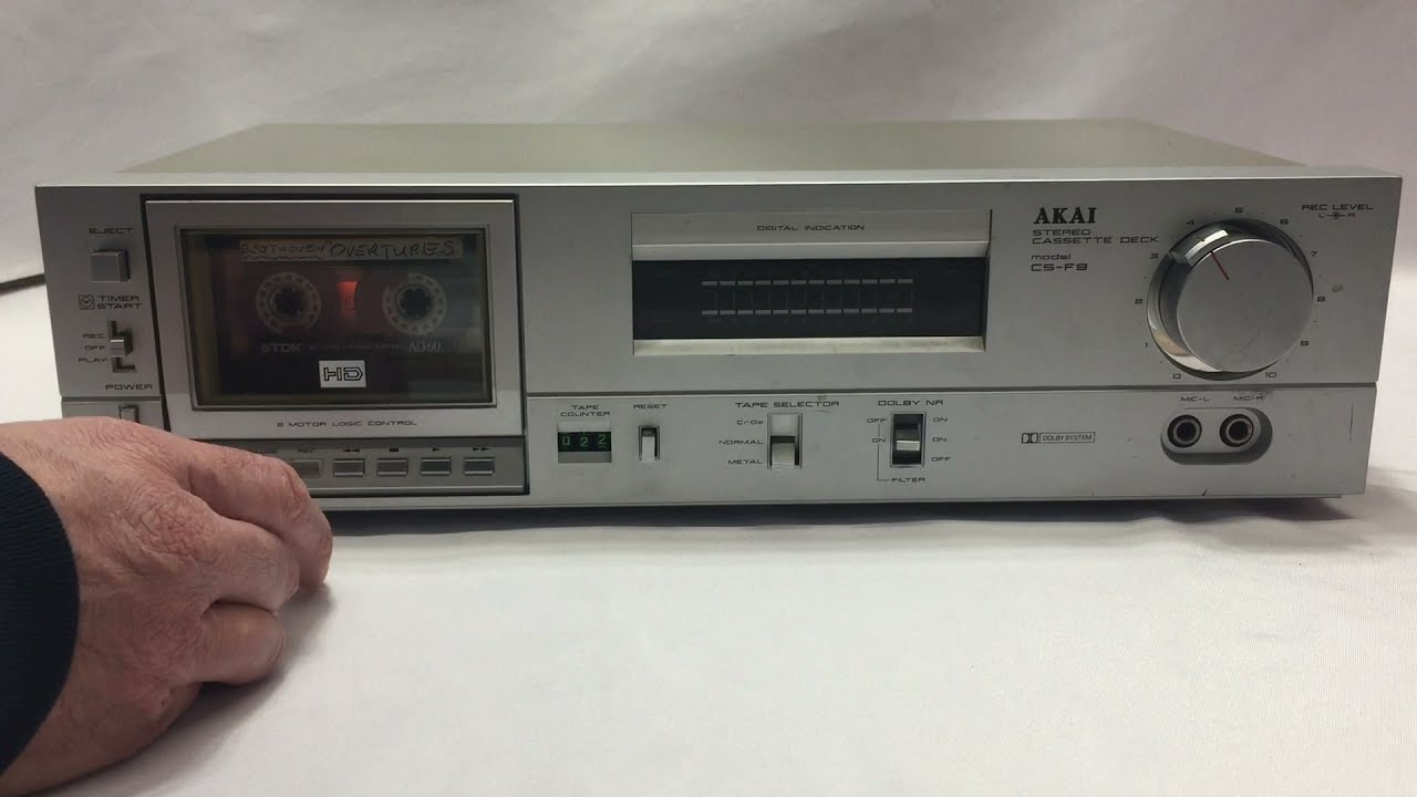 Akai Stereo Cassette Deck CSF9 (For Repair) YouTube