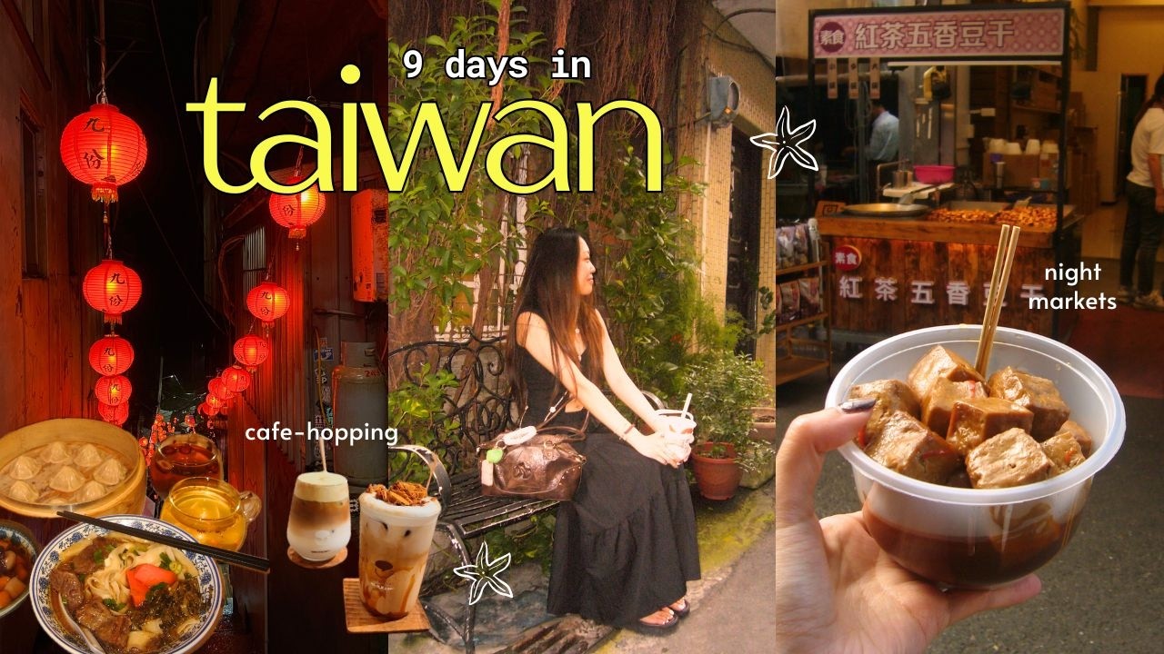 TAIWAN VLOG 🫧 girls' trip to taipei, taichung & jiufen, exploring cute cafes & night markets!