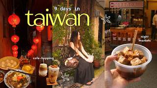 TAIWAN VLOG 🫧 girls' trip to taipei, taichung \u0026 jiufen, exploring cute cafes \u0026 night markets!