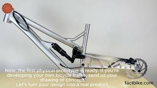 Custom Full-Suspension Bike Frame | From 3D Design to Prototype