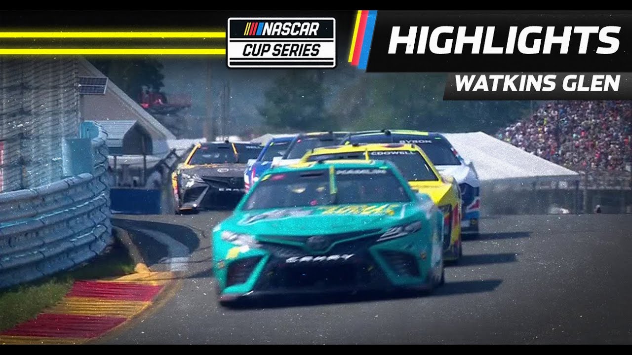 Denny Hamlin leads off at Watkins Glen