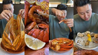 Seafood Mukbang at Fire House Crawfish in Sacramento