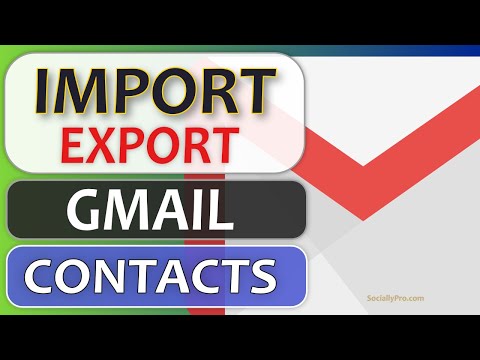 How to Import and Export Gmail Contacts