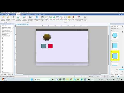 Programming HMI Weintek - EasybuilderPro | Push Button ON & OFF