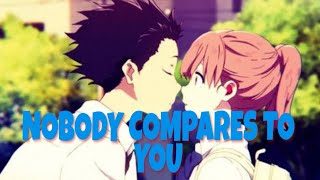 KOE NO KATACHI [AMV] GRYFFYN-NOBODY COMPARES TO YOU(lyrics video)
