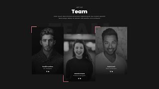 Learn how to design an Our Team section using HTML and CSS | Easy Web Learner.