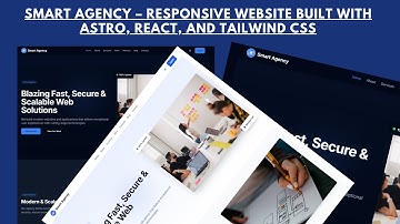Smart Agency – Responsive Website using Astro, React, and Tailwind CSS