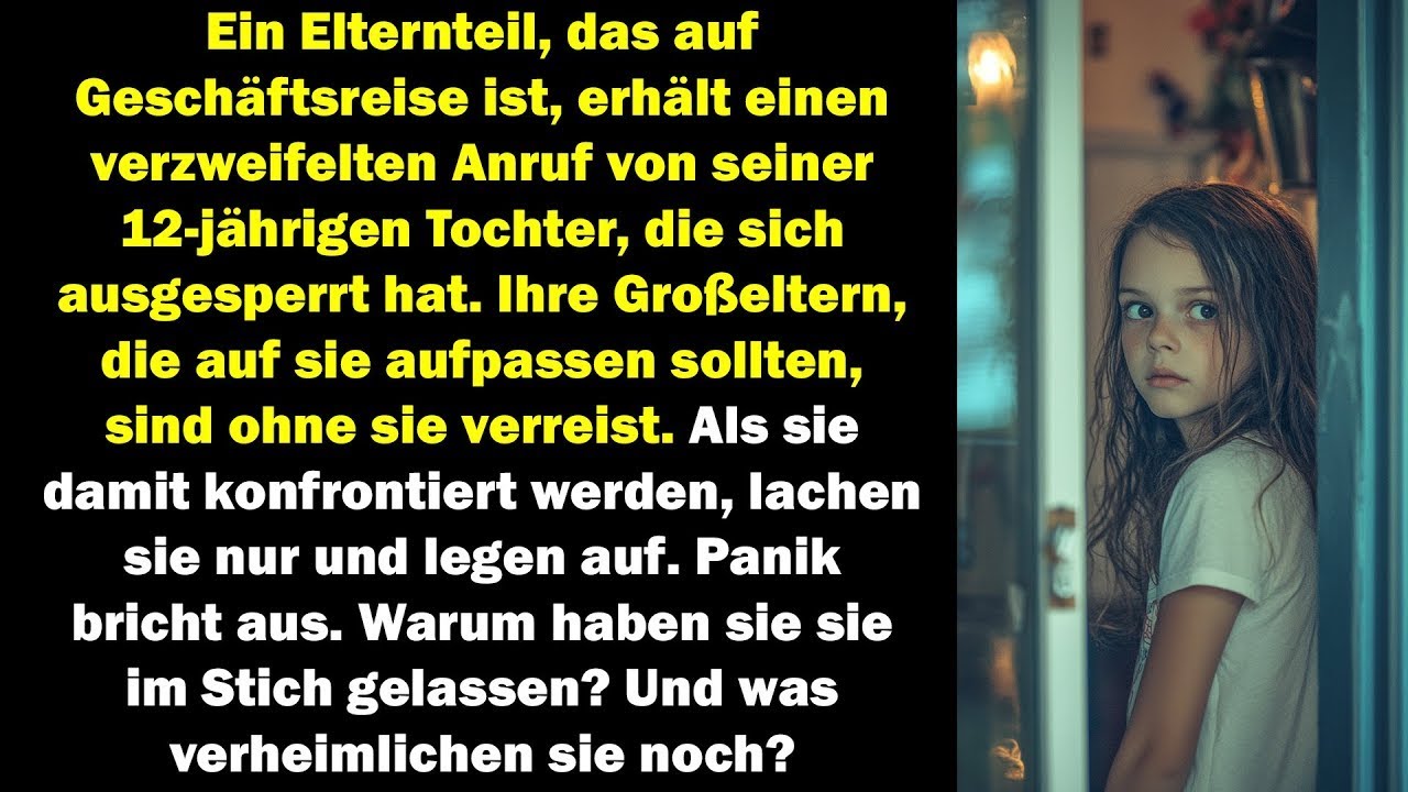 Auf Reisen erhält ein Elternteil einen Anruf  Die Tochter ist allein  Die Großeltern lachen nur…