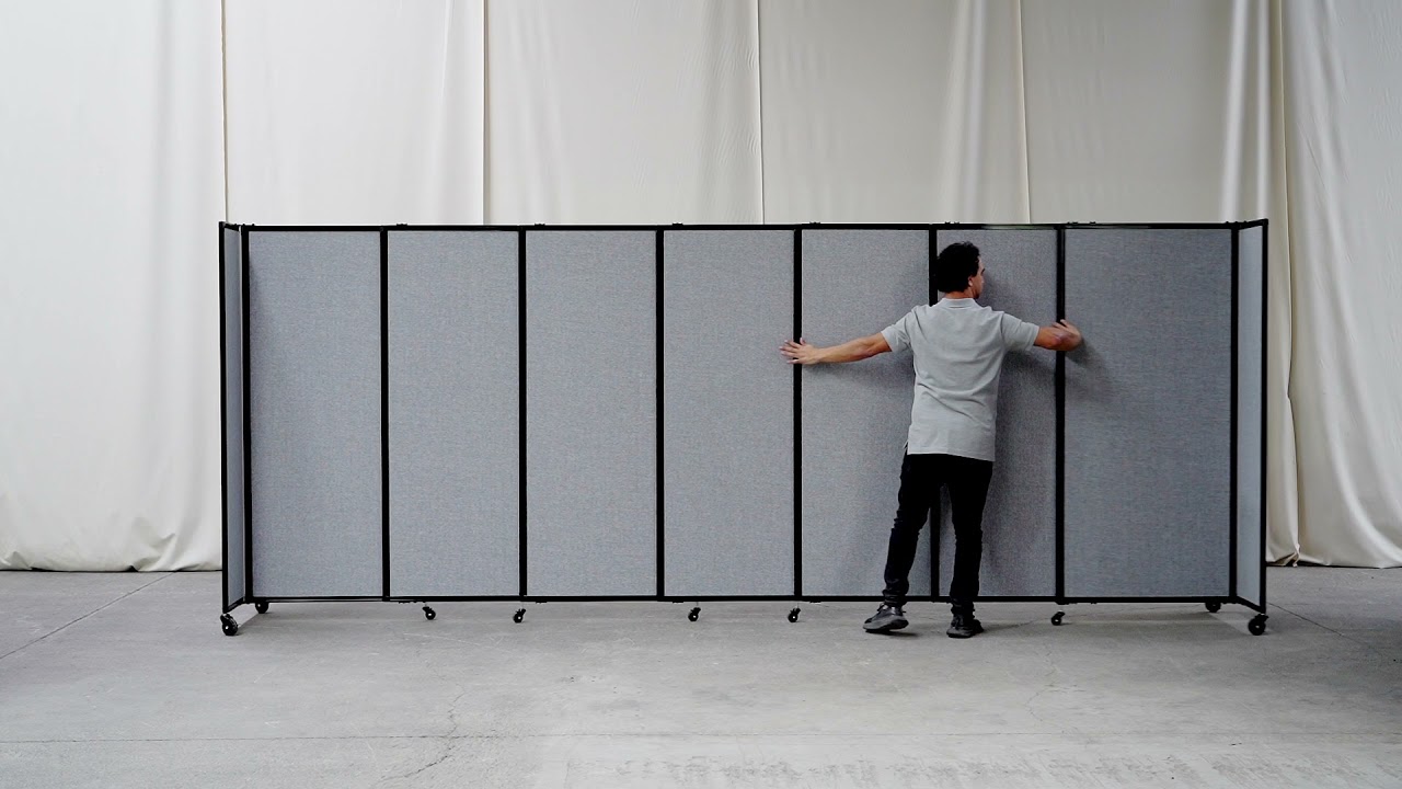 Telescoping - Portable Room Divider - Fabric - Portable Partitions Australia