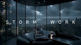 Deep Work Music — Distant Thunder to Code, Deep Focus & Late Night Study