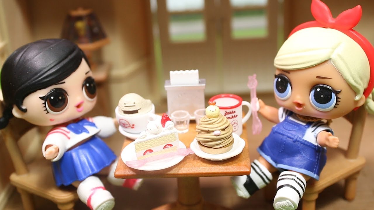 Lol Surprise Dolls Story Go To The Kawaii Cafe Lolサプライズ 可愛いカフェに行く Fromegg Youtube