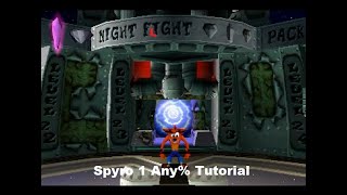 Spyro 1 Any% Speedrun Tutorial (Night Flight)
