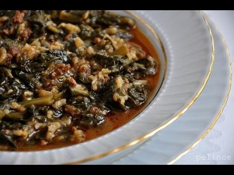 recette-:-soupe-épinard-viande-hachée-et-riz-/-ispanak-yemegi-tarifi