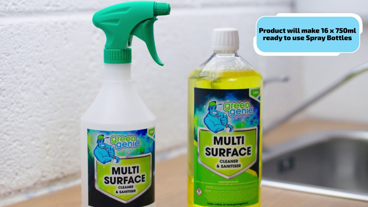 Green Genie Multi Surface Cleaner & Sanitiser YouTube
