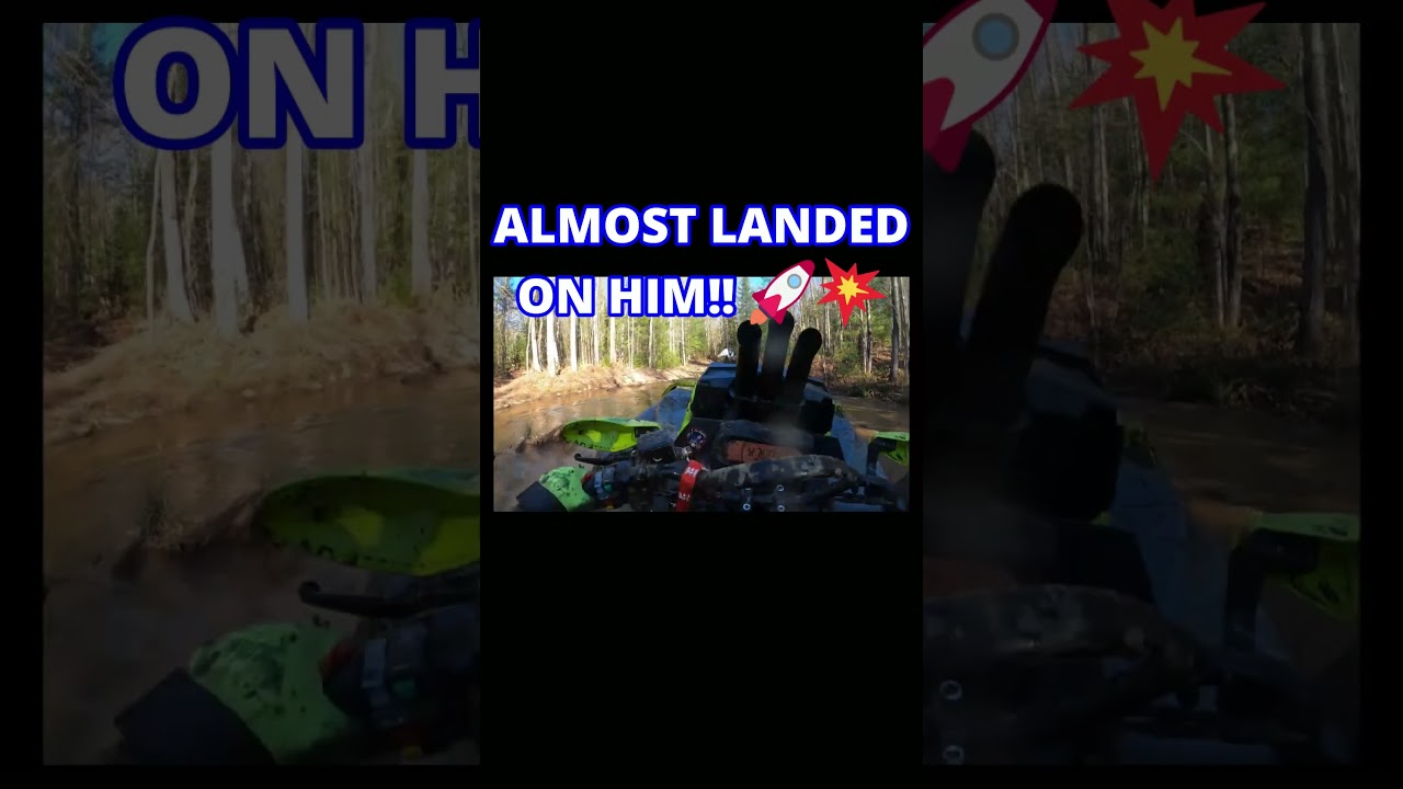 ALMOST Landed On Him! Can-Am Water Wheelie 🚀💦 #Shorts