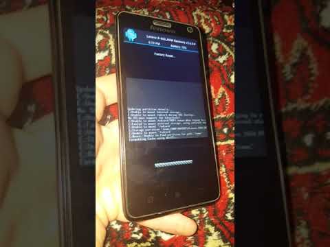 Lenovo S660 сброс настроек hard reset графический ключ пароль зависает висит на заставке