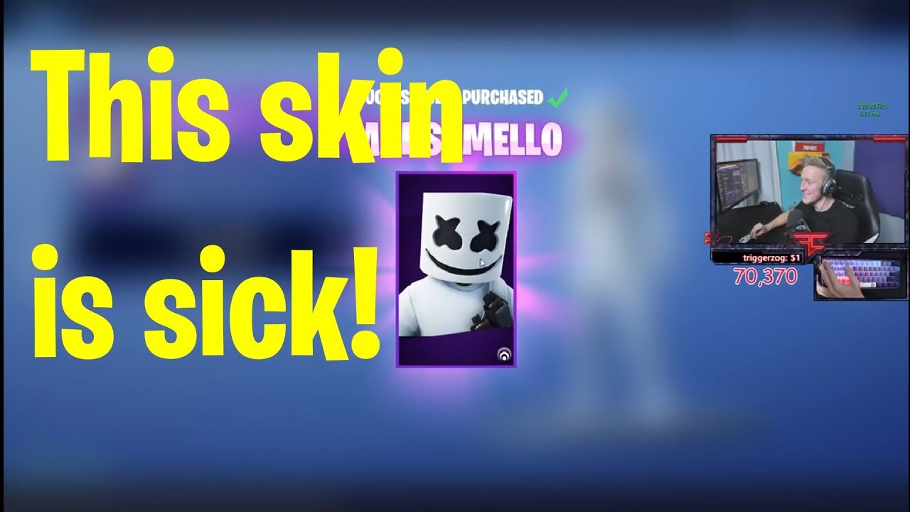 Tfue LOVES *NEW* Marshmello Skin
