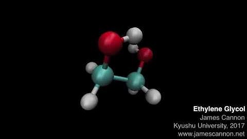 An Ethylene Glycol molecule (molecular dynamics simulation)
