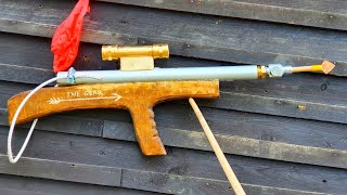 amazing powerful slingshot gun diy