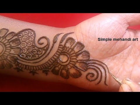 Easy & Beautyful Arabic Mehandi Design For Frant Hand || 2019 Letest ...