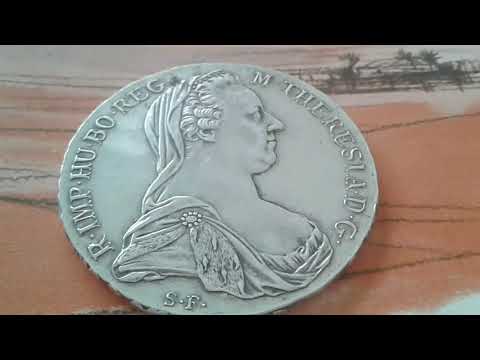 Valuable Silver World Currency Austro-Hungarian Medal Of Maria Theresa Of Habsburg 1 Thaler 1780