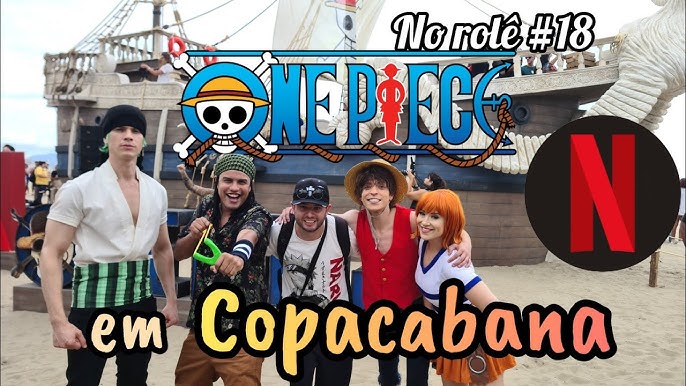 Going Merry One Piece na Praia de Copacabana #Luffy #Netflix 