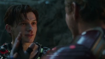 Avengers Endgame | Tony and Peter Reunite Movie and Deleted Scene Comparison