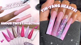 Madam Glam New Amour Tints Valentines Collections Beginner Friendly Polygel Application Nail Art