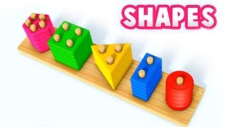 Learn Shapes with Toy Baby Wooden Blocks - Learning Videos for Children screenshot 4
